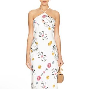 Sancia Floral Print White Dress